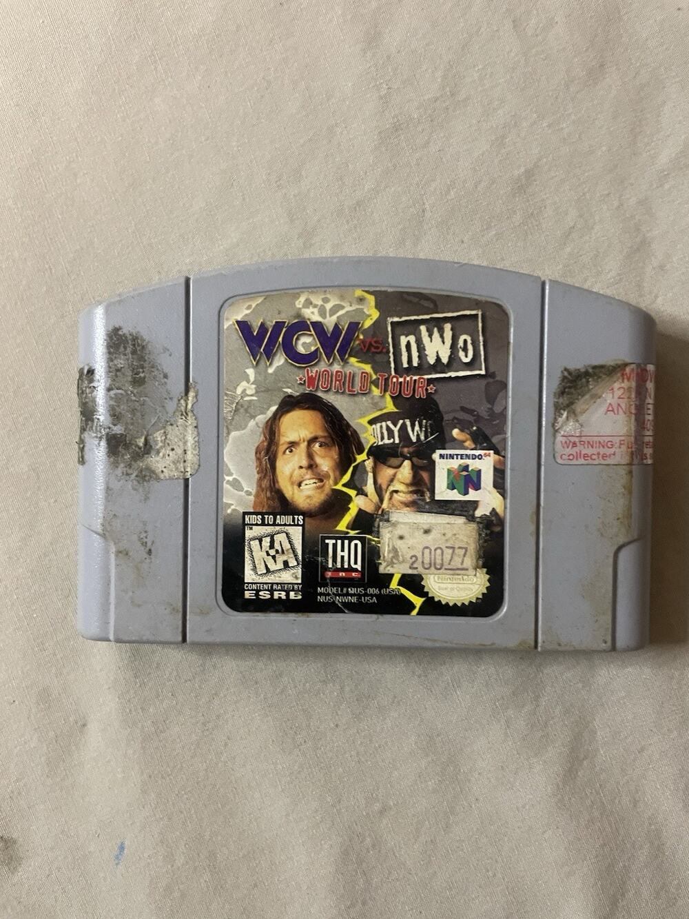 WCW Vs. NWO: World Tour (Nintendo 64) N64 Cart Only Untested